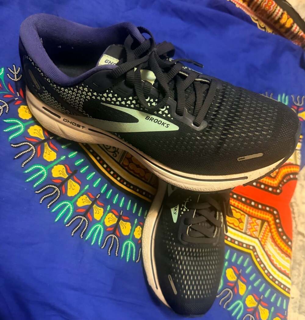 Brooks Ghost 14 Shoes Womens Size 8.5 US Blue Running Gym Athletic Sneaker